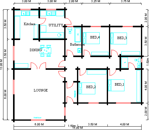 Nixon log cabin floor plans